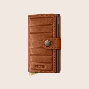 Miniwallet Emboss Lines Cognac