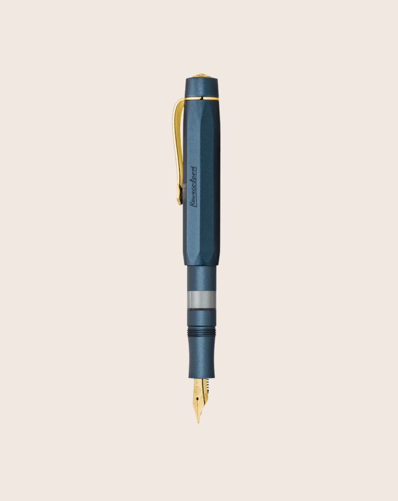 Kaweco Piston Al Sport navy_gold